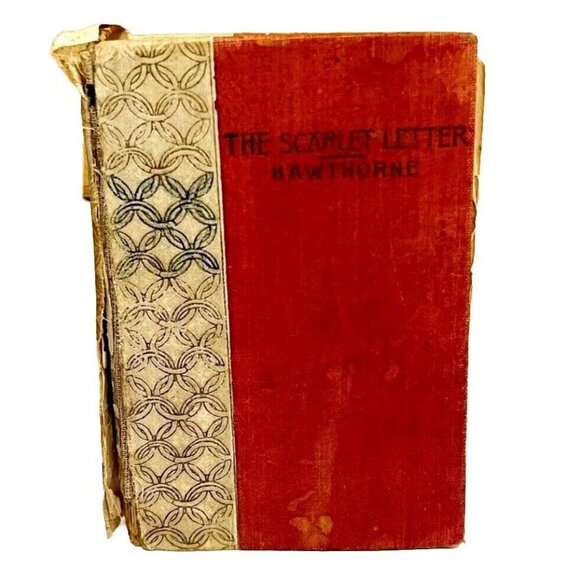 Scarlet Letter RARE c1860s SECOND EDITION Antique Nathaniel Hawthorne W/Preface - Picture 1 of 7